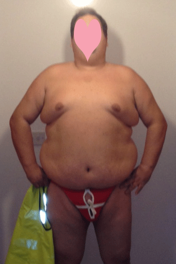 fat male stripper, fat rolypoly kissagram/kissogram, fat grotagram kissogram/stripogram